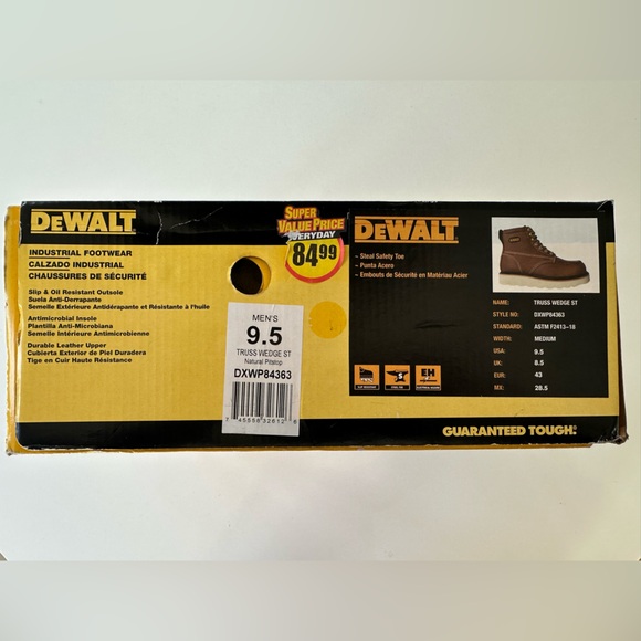 Dewalt Truss Wedge St. Boot in Natural Pitstop US Size Men’s 9.5 - Picture 11 of 11